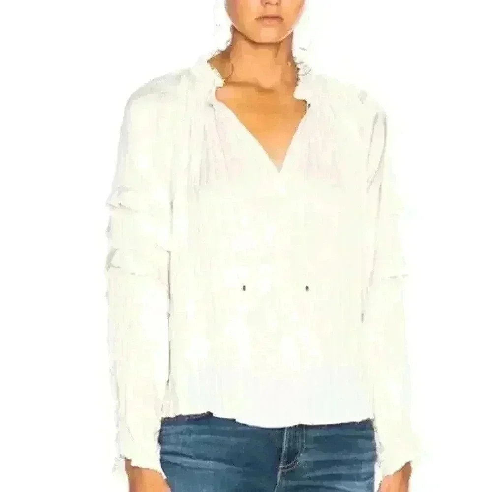 ULLA JOHNSON Carolina Blouse, Size XS - Picture 5 of 8